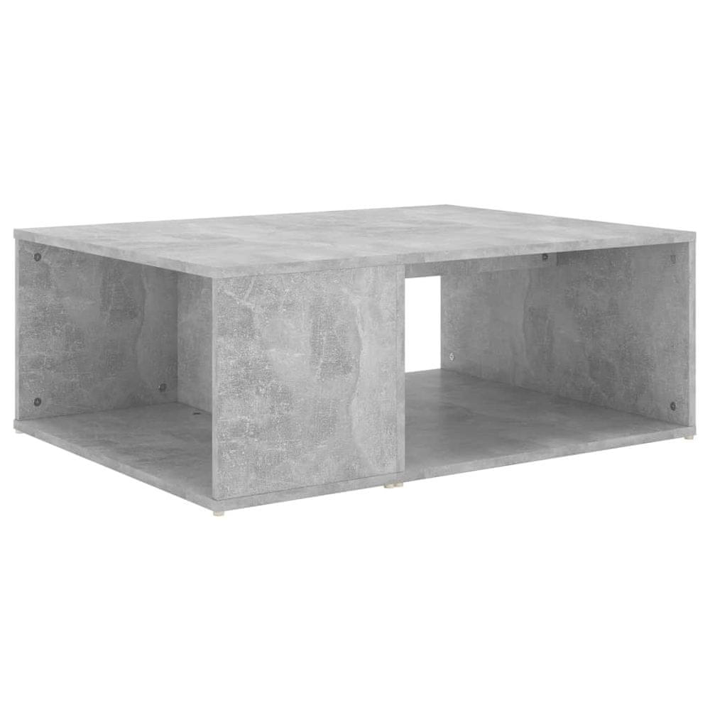 Vidaxl Konferenčný stolík betónovo-sivý 90x67x33 cm drevotrieska